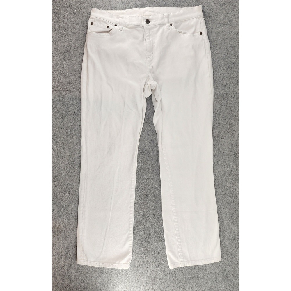 Lauren Ralph Lauren White Classic Straight Leg Denim Jeans Womens Size 10